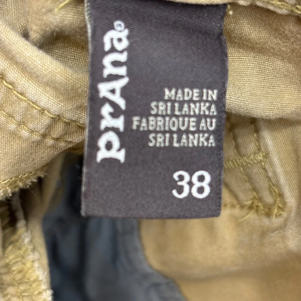 Prana Breathe Zion Mens Shorts Tan Khaki Size 38 M31191499 Outdoor Hiking